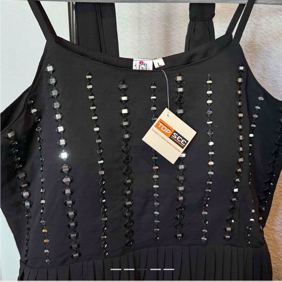 Black georgette sharara set - Picture 3 of 3